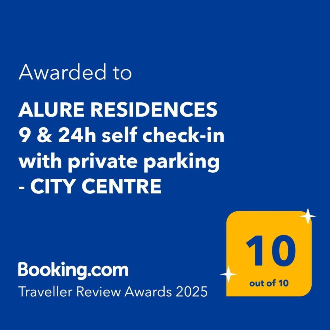 Alure Residences 9 & 24H Self Check-In, Private Parking In Front Of The Apartment Building Included, New Building, Terrace, The Apartment Building Has Its Own Park With A Lake And Outdoor Fitness, Children'S Playground, City Center Banská Bystrica Extérieur photo